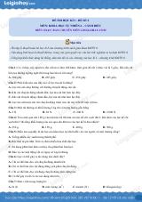 Đề thi học kì 1 KHTN 6 - Cánh diều - Đề số 3